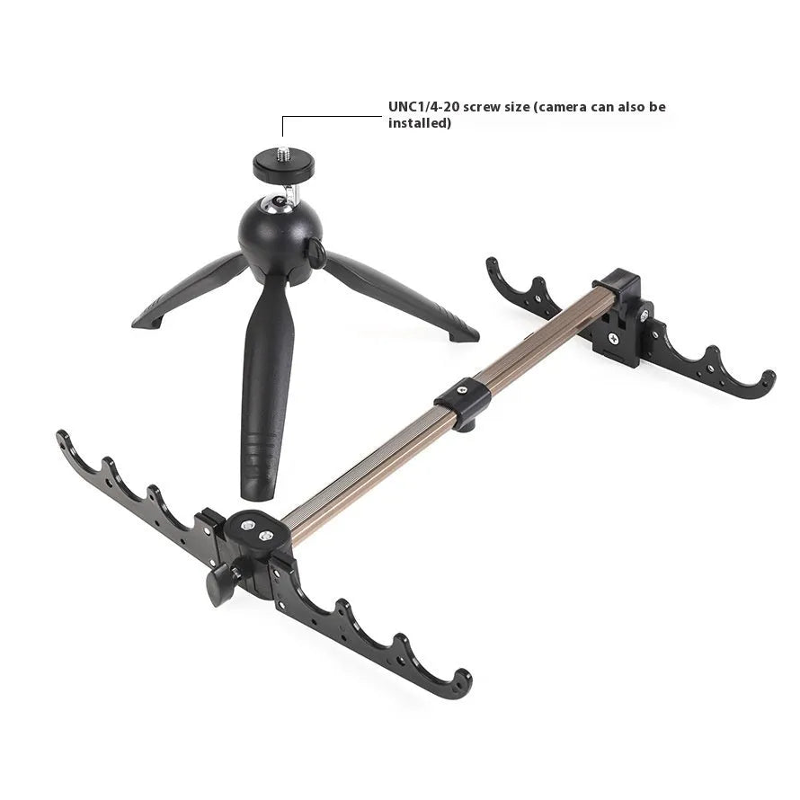 Aluminium ice fishing triangle rod holder bracket for small fishing rods