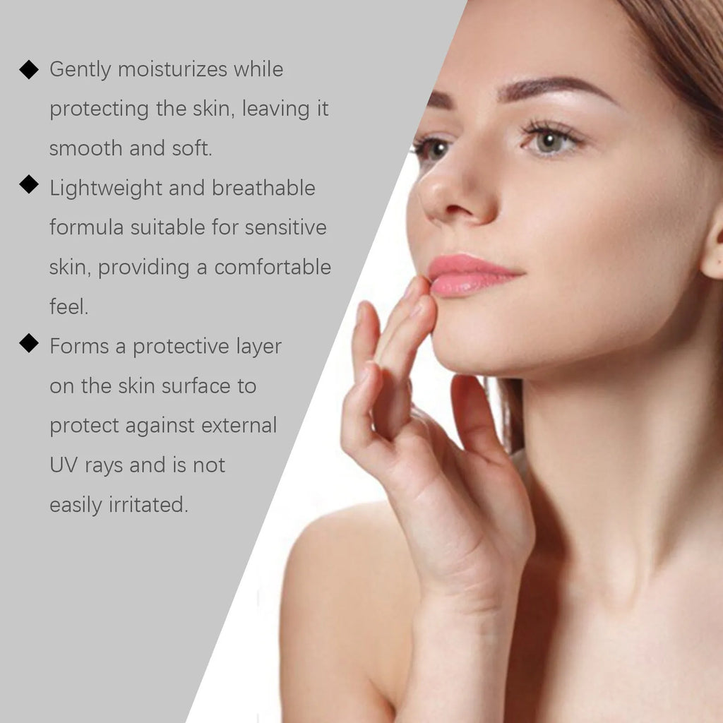 70g protective cream container with non-oily moisturising formula containing collagen and coffee extract