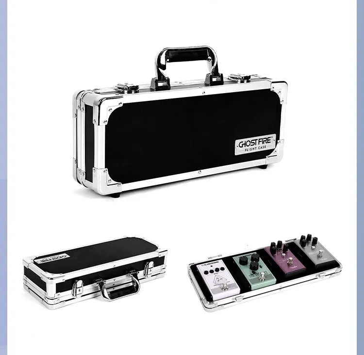 Aviation box guitar effect device T-EC8 trumpet style flight case single piece construction