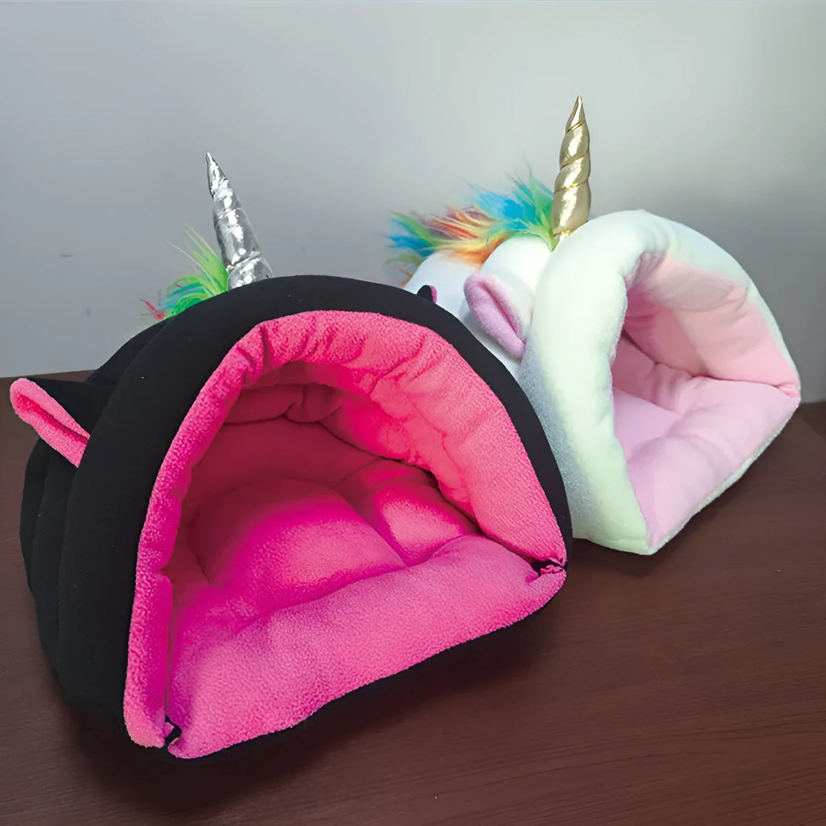 Removable washable semi-enclosed cloth hamster nest S size 30x23x27cm in black and white options