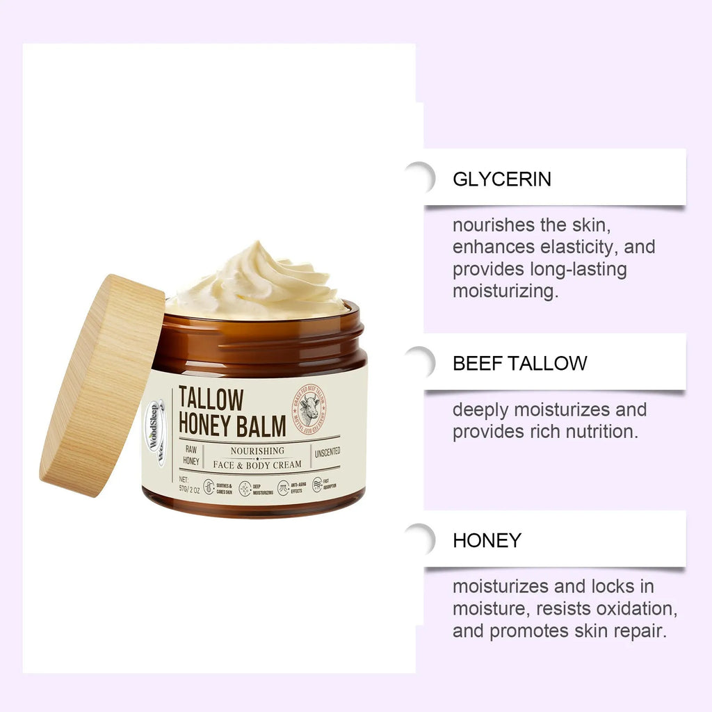 57g tube of tallow honey skin repair moisturising cream for dry skin