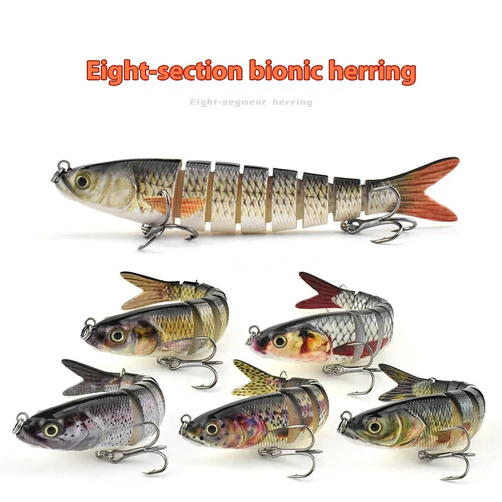 133 mm bionic hard bait fishing lure in multiple colour options with carry box