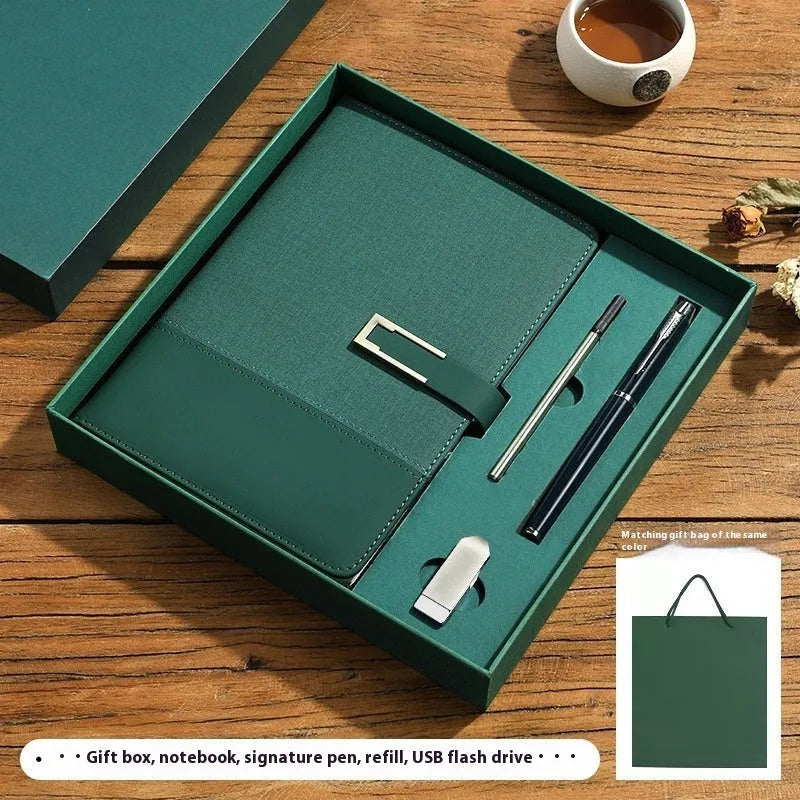 A5 soft leather notebook in business brown colour with wood-free paper pages