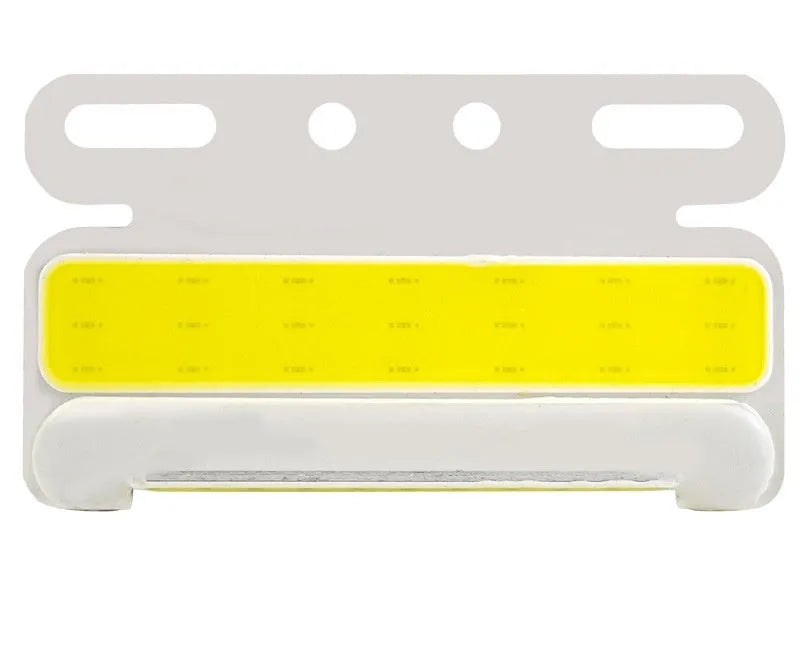 12V 24V COB LED truck side marker light in aluminium alloy housing, showing colour options.