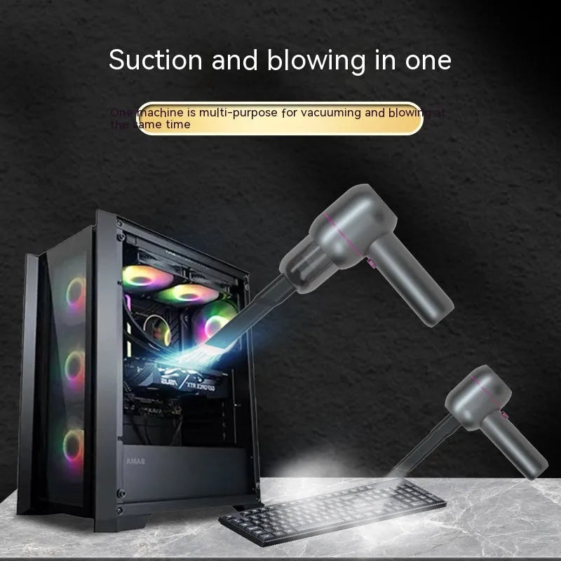 XC-06 grey portable car cleaner with brush nozzle and extended nozzle for car interior cleaning
