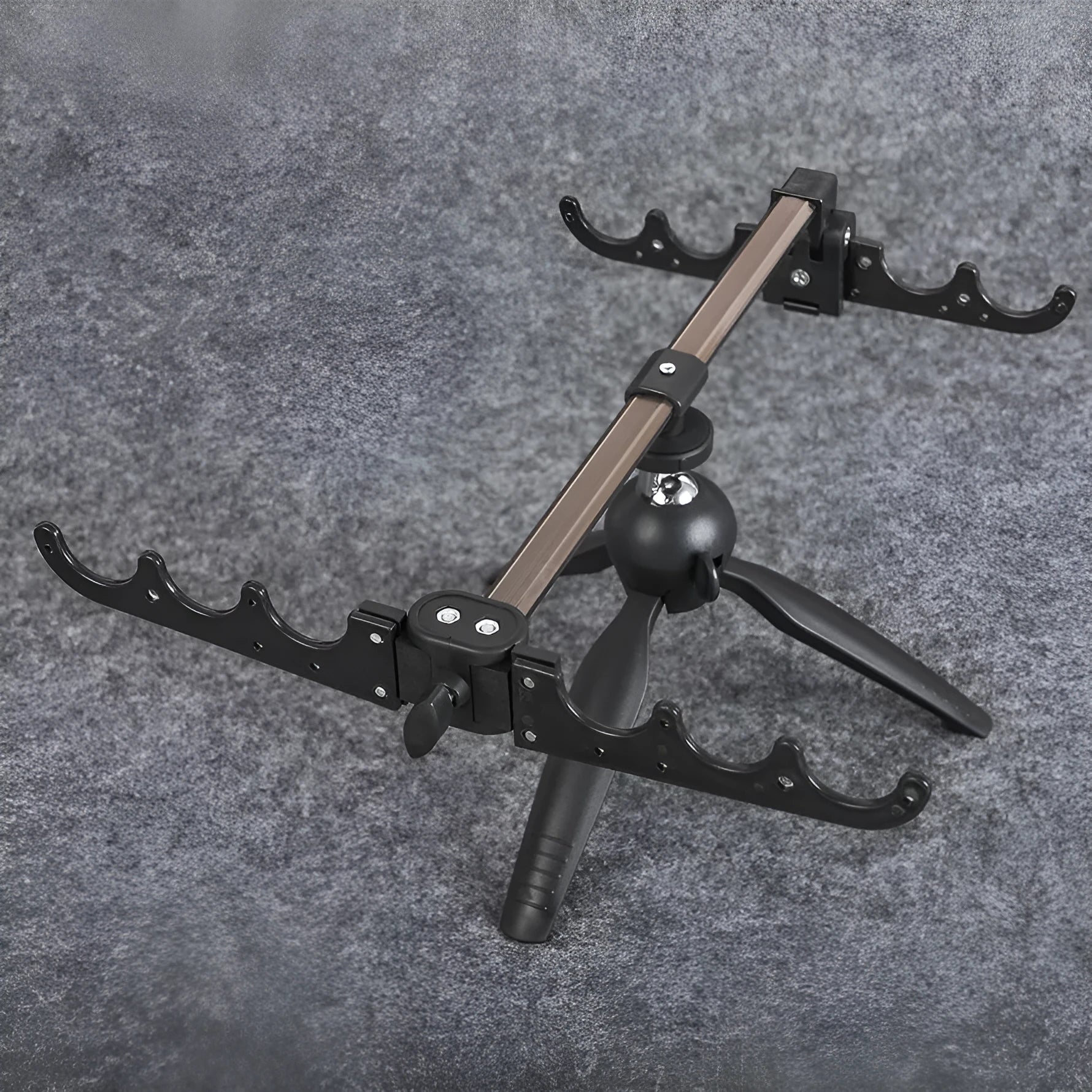 Aluminium ice fishing triangle rod holder bracket for small fishing rods