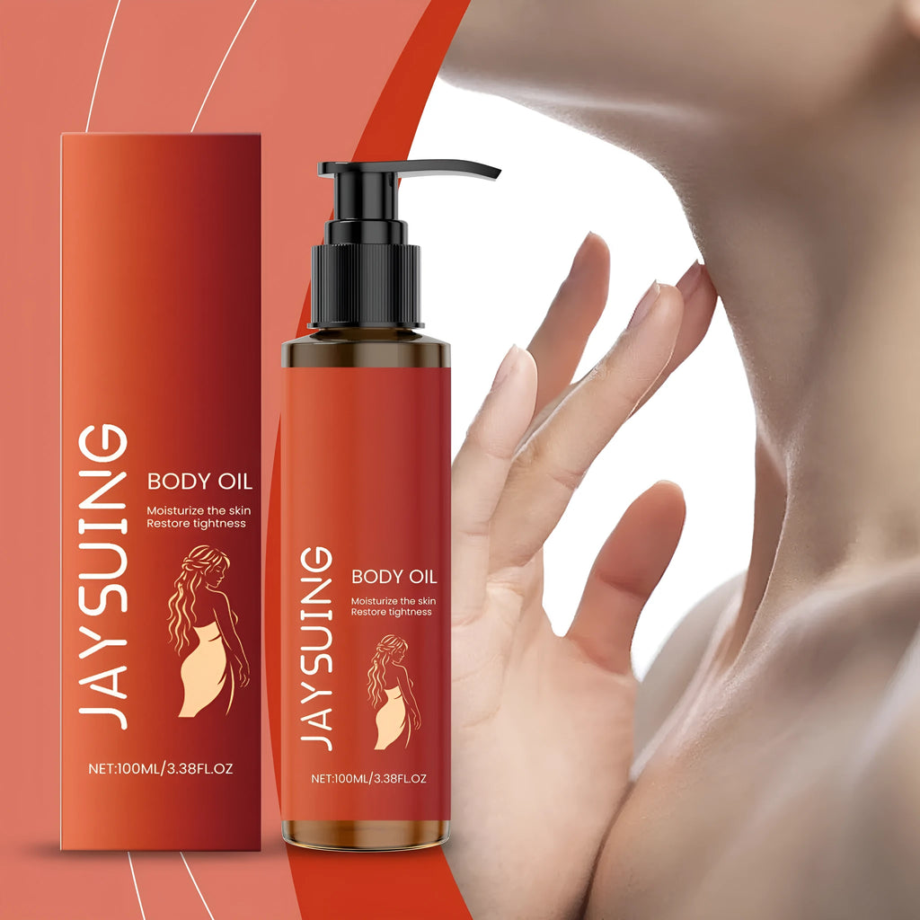 100ml bottle of body firming massage oil with glycerol and vitamin E