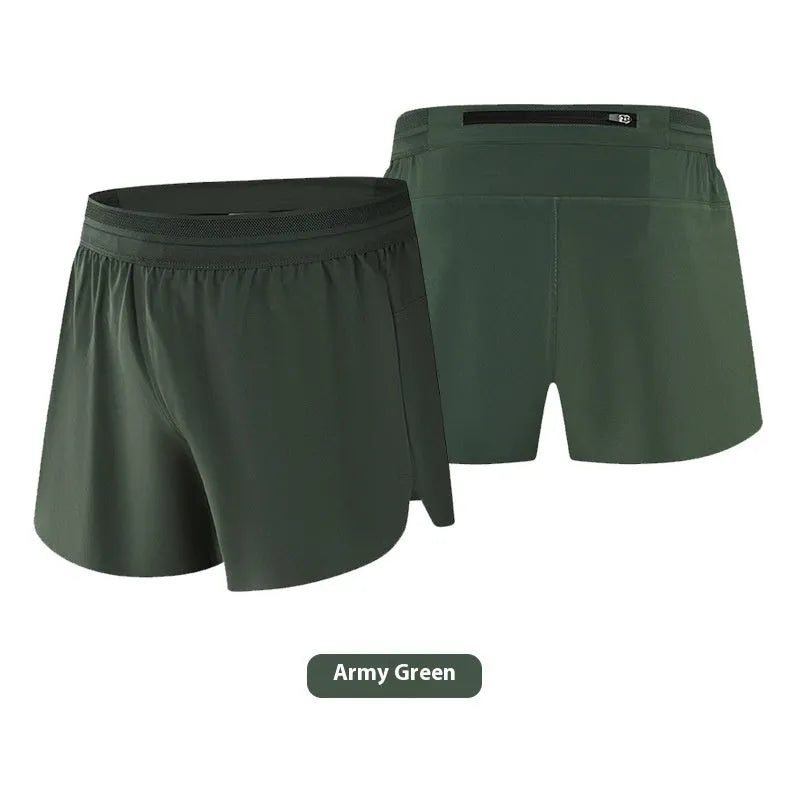 Breathable sweat-wicking anti-exposure lining exercise shorts for men in polyester fibre available in multiple colours and sizes