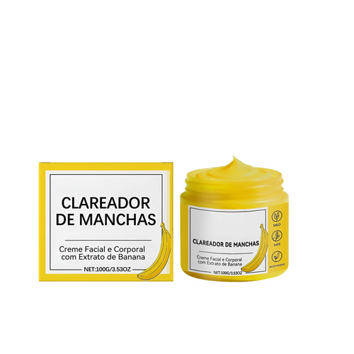 Banana Nourishing Moisturizing Cream 100g pot with plantain extract, niacinamide, and vitamin E for daily facial hydration