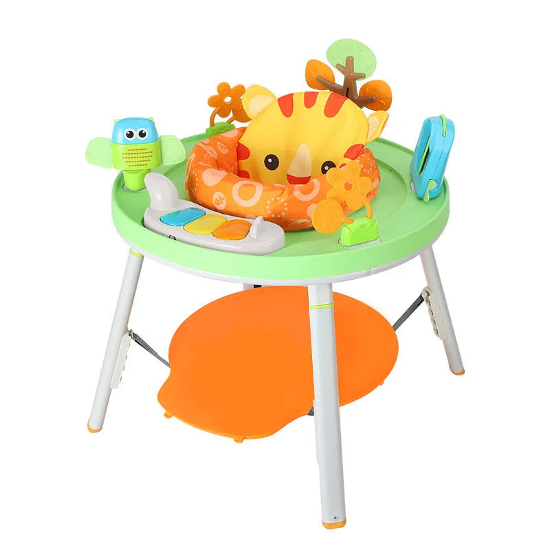 Three-in-one baby jumping chair in duck model with music cushion for infant development