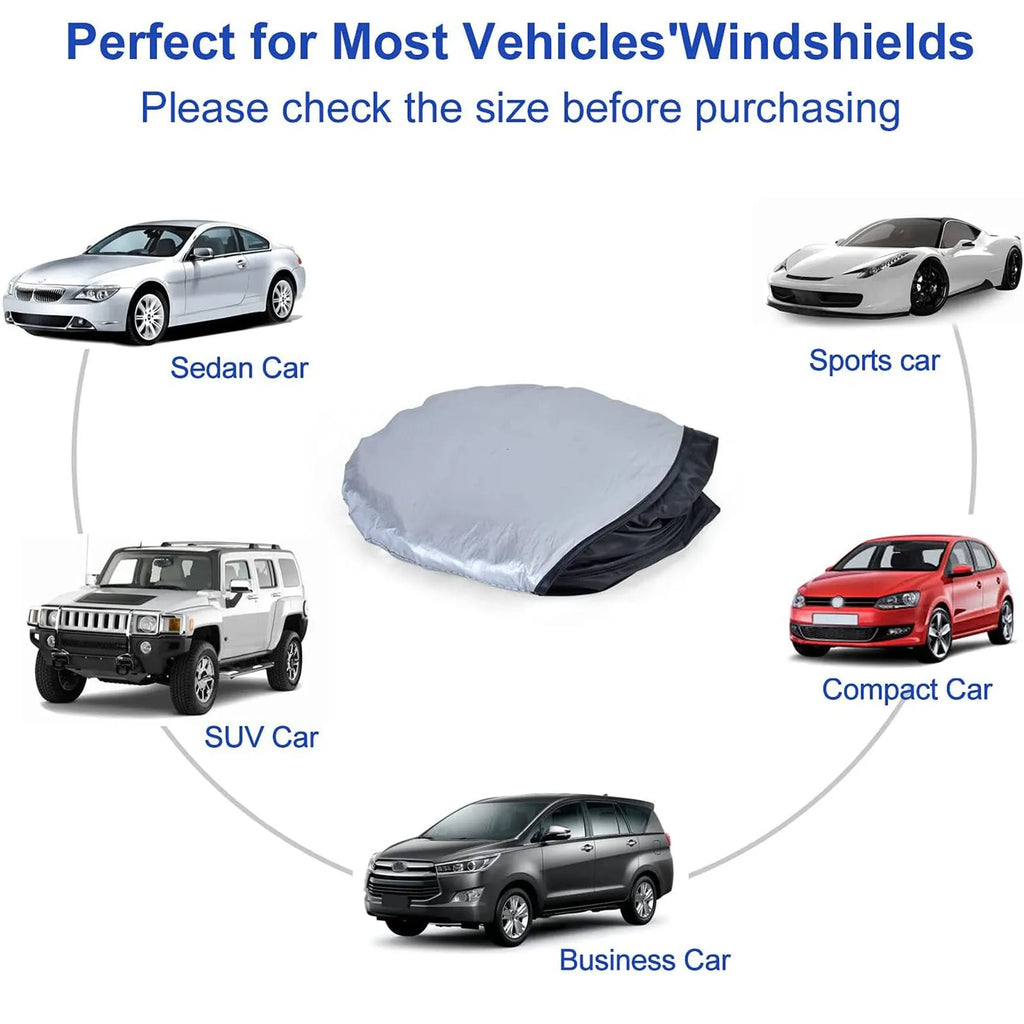 Car sun block silver tape heat insulation sun visor shield for windscreen protection