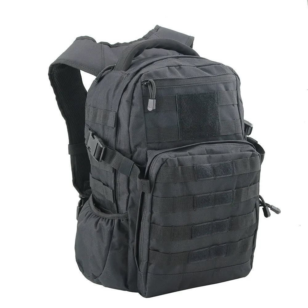 Tactical assault backpack in Oxford fabric with 20-35L capacity for outdoor sports
