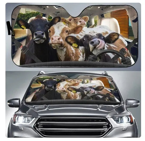 Telescopic car sun shield made from aluminium foil for front windscreen protection