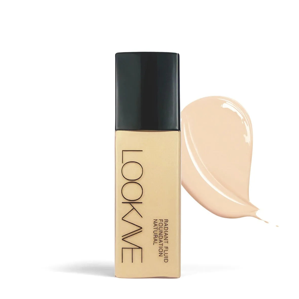 LOOKAVE matte liquid foundation bottle in Ivory White shade, 21g size