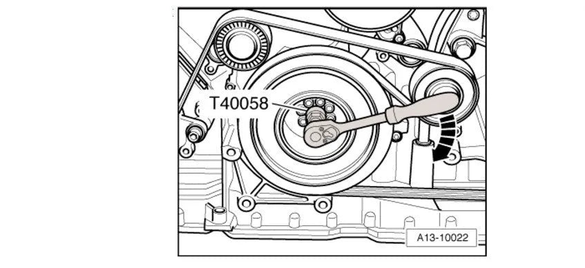 Aodi T40058 crankshaft rotating sleeve timing tool with large and small diameter ends