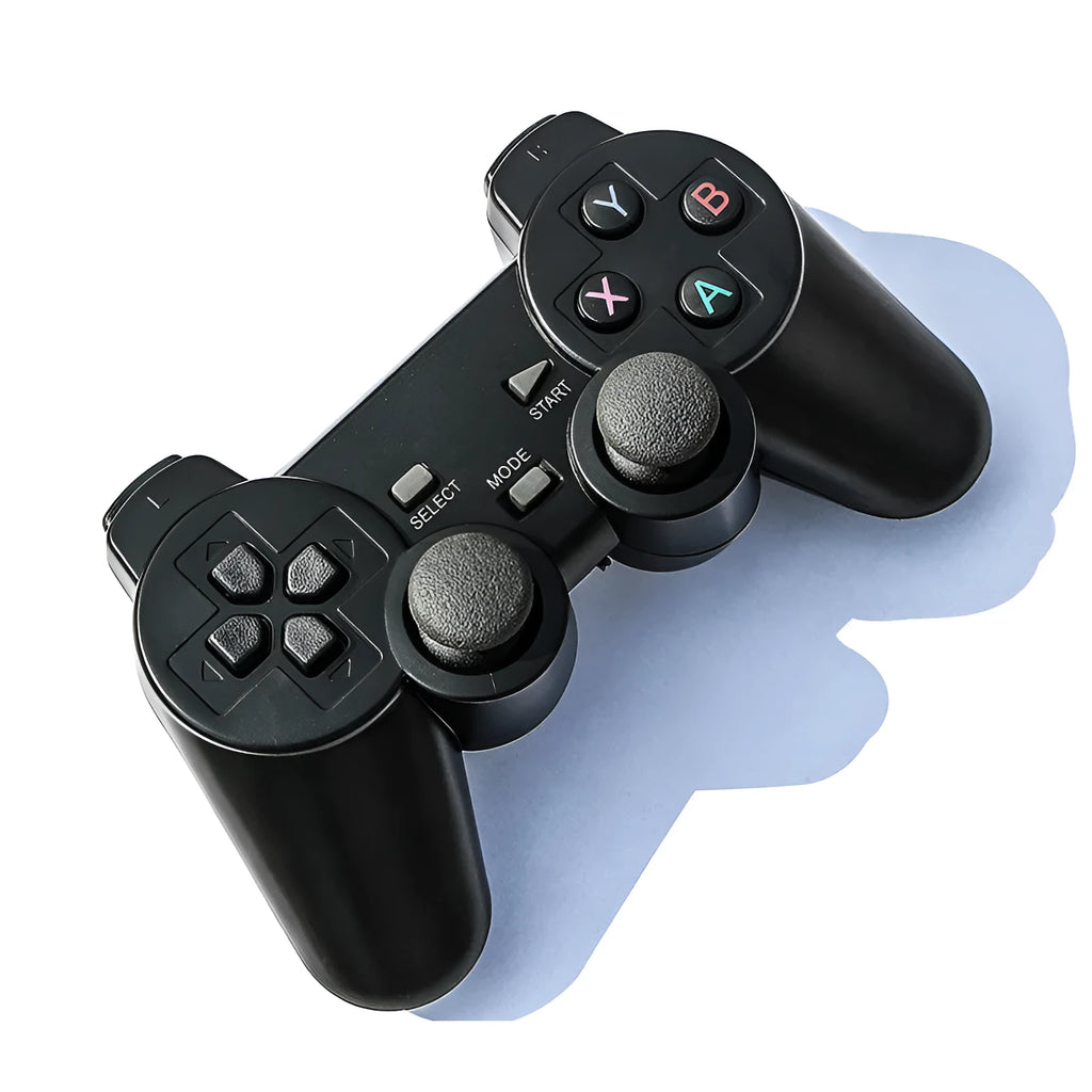 Classic Black 2.4G wireless gamepad for PC, Android TV, STEAM and PS3 with USB receiver