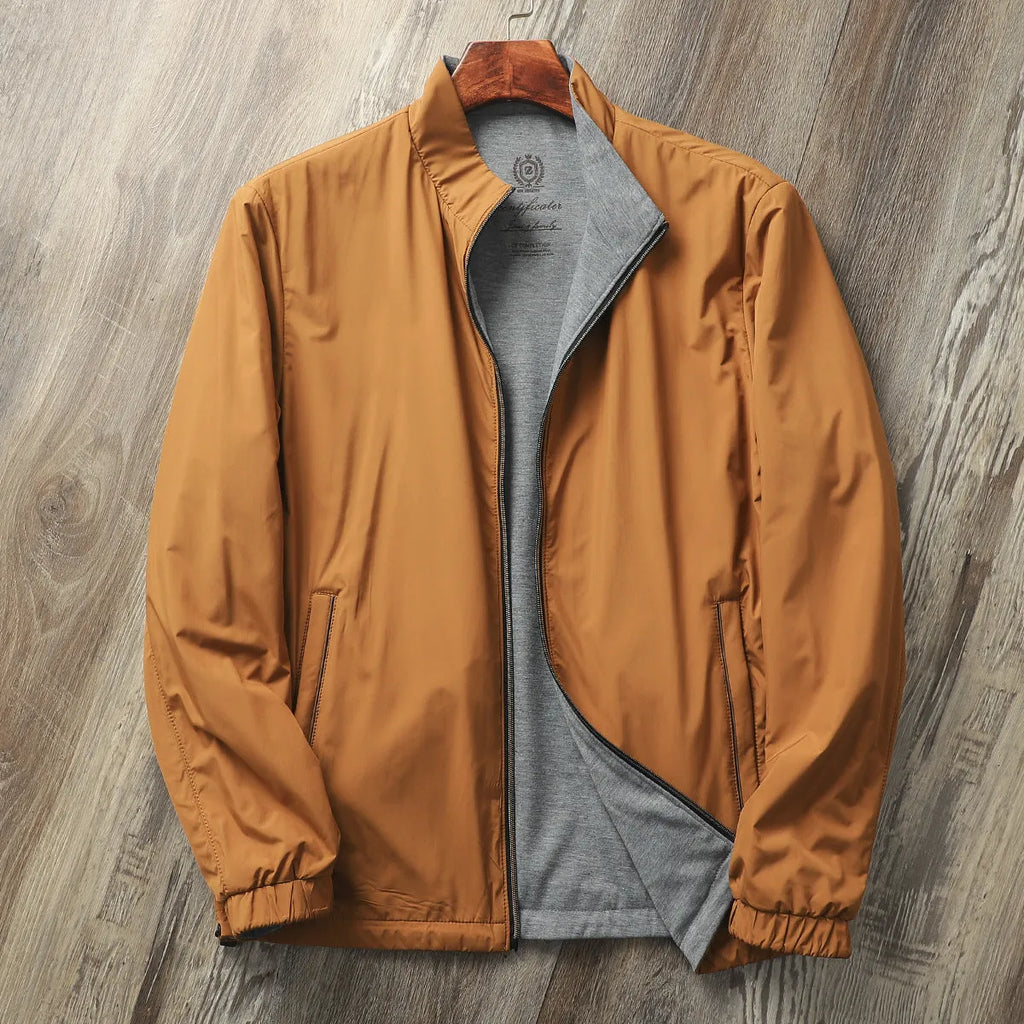 Men's stand collar jacket in regular fit with regular sleeves, available in four colour options