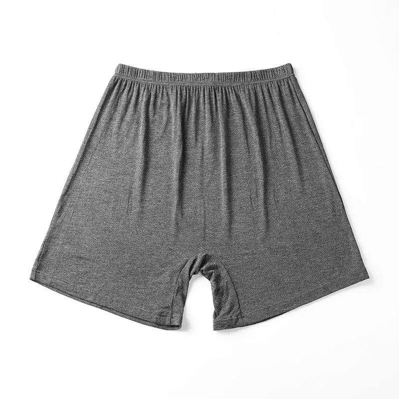 Men's solid colour modal boxers with high waist design in sizes XL to XXXXL