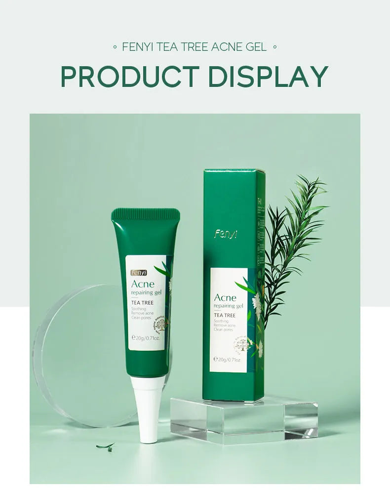 20g moisturising skin care product tube with acne medicine tea tree oil and aloe extract