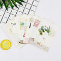 Set of nine minimalist cartoon style postcards depicting global landmarks including a retro Paris tower.