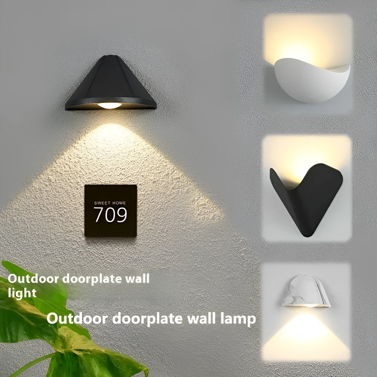 Black bird's nest style waterproof aluminium LED courtyard lamp with IP65 rating for outdoor and bedroom use.