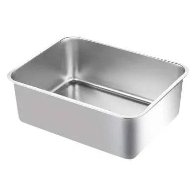 Stainless steel litter box 60x40x20 cm with anti-corrosion finish