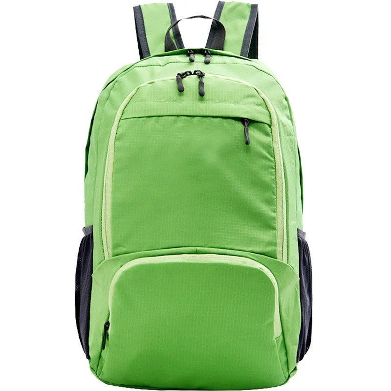 26-inch solid colour Oxford cloth backpack in casual style, shown in brick red.