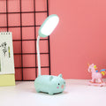 LED heart-shaped book light with warm white light, USB rechargeable, available in blue with bear style