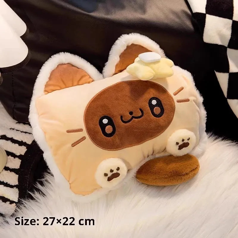 New charging explosion-proof plush hot-water bag with double side heating and Flower Siamese Kitten pattern, 220V