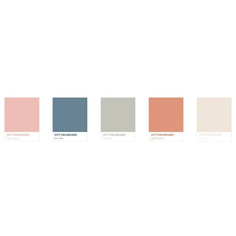 City colour memo note paper measuring 75mm by 95mm in rectangle shape