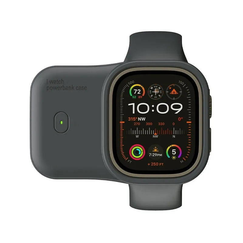 Apple Watch portable wireless charging case power bank with silicone protective case