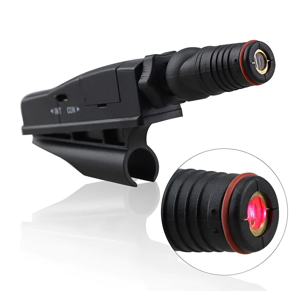 Black golf putter laser aiming instrument for alignment practice and putting training