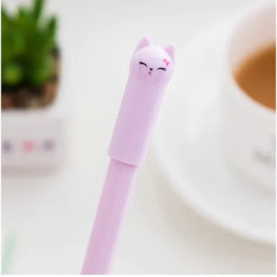 Pendulum cat gel pen with 0.5mm tip in multiple colour options for office writing