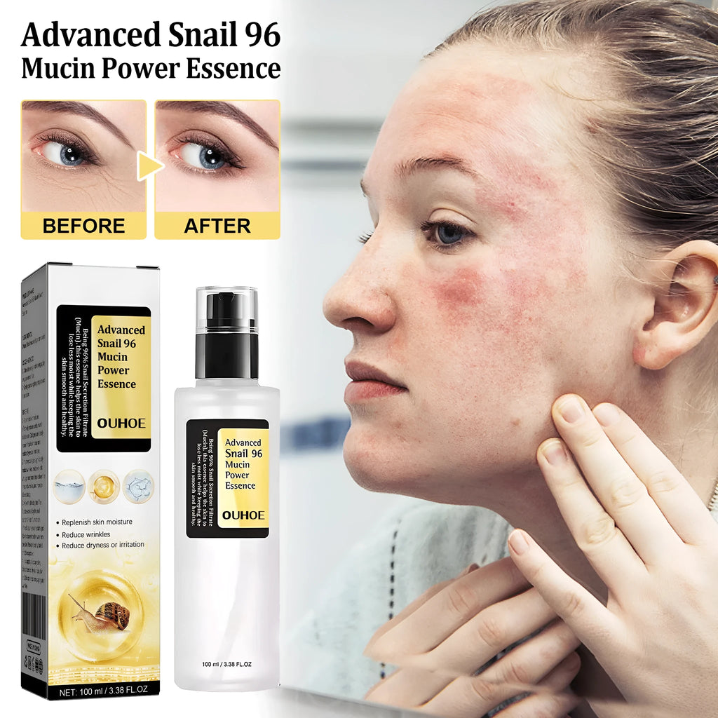 Snail collagen facial serum 100ml bottle with hydrating and brightening benefits