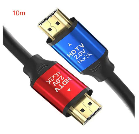 1.5 metre long HDMI cable with gold-plated aluminium alloy connectors on a white background.