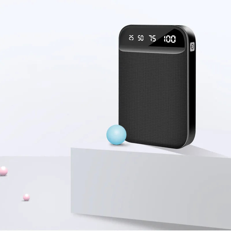 Compact rectangular mini power bank in choice of colours showing multiple USB ports for charging devices