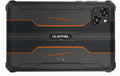 RT3 PRO mobile phone in orange, grey, or green colour with plastic casing and included charger.