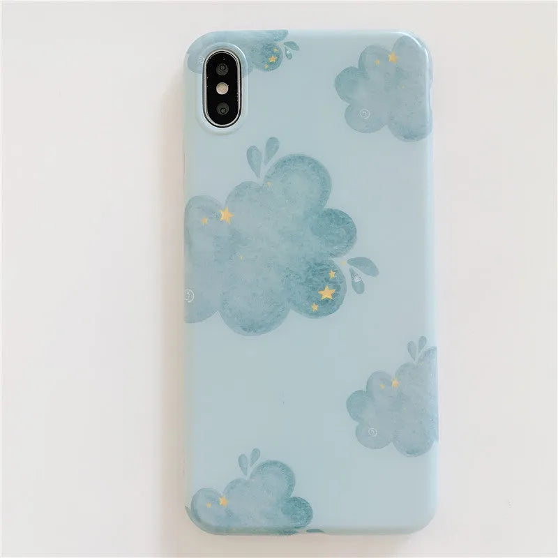 Nebula Star TPU phone case for iPhone, star pattern, flexible protective cover