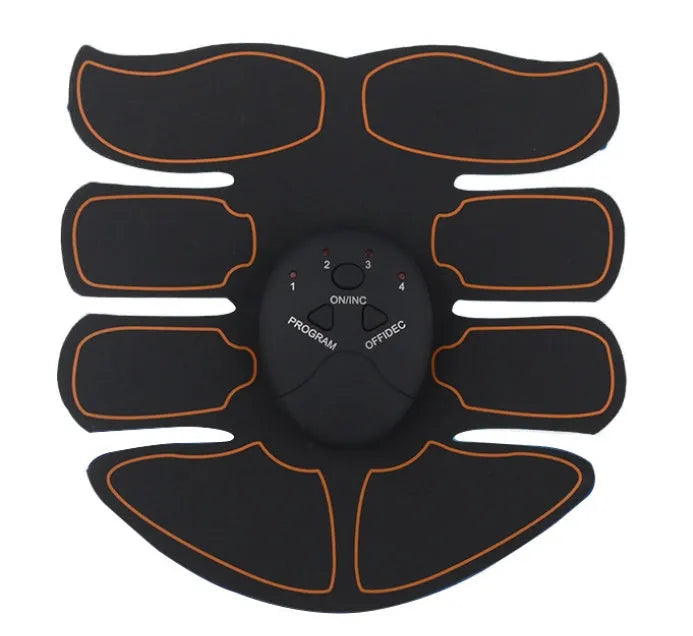 EMS electrical muscle stimulator unit with gel pads for hip and abdominal toning