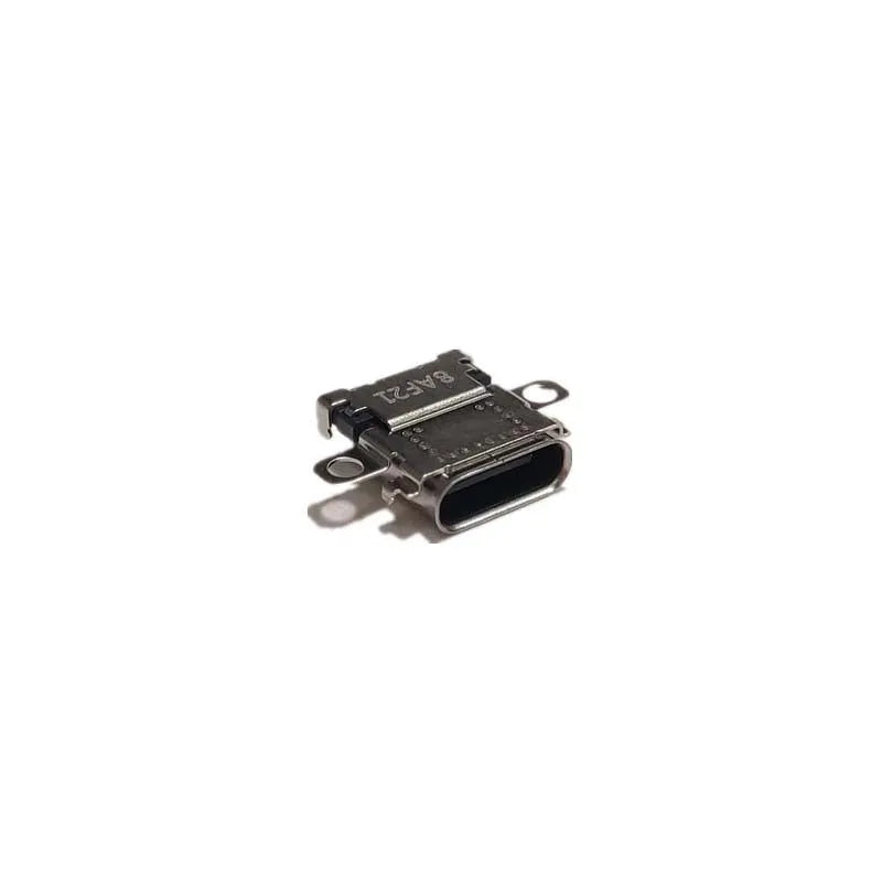 Original Nintendo NS console charging port replacement component on white background.