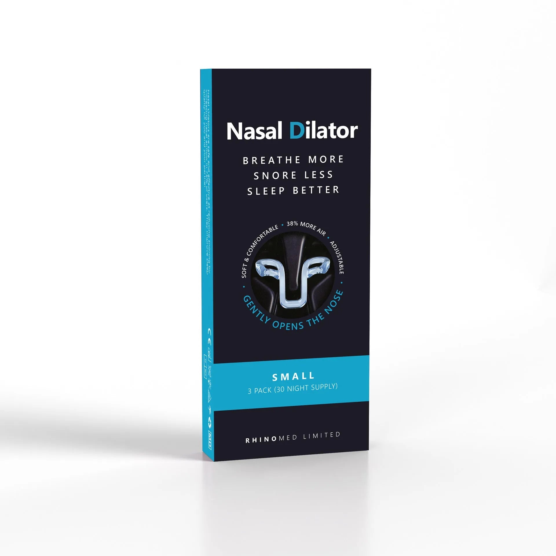 PVC nasal congestion relief strip in four colours Blue Green Purple Red for sleep ventilation