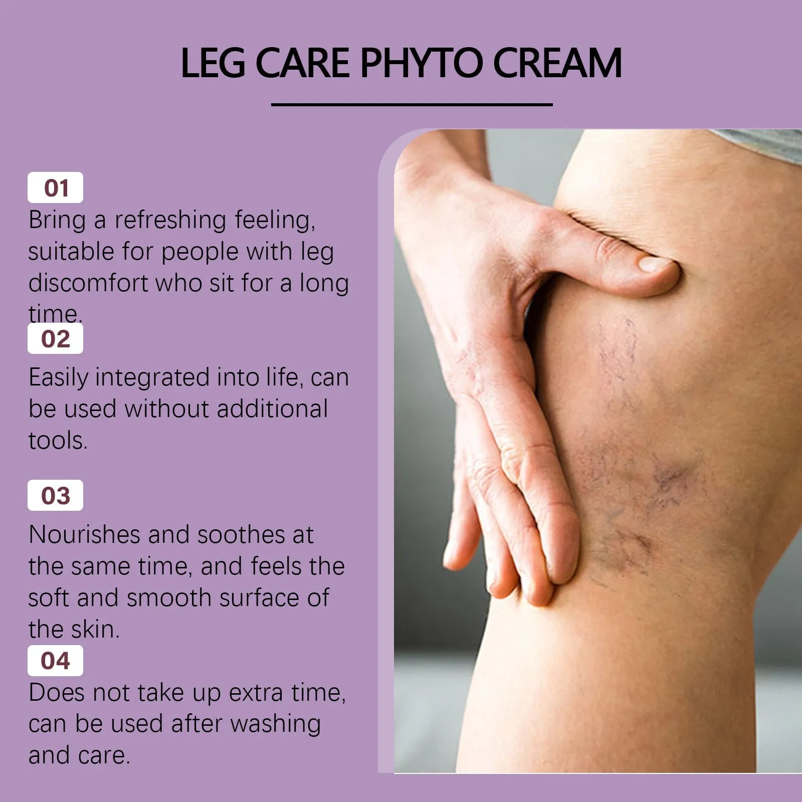 50g jar of lavender and mint massage cream for daily discomfort relief with moisturising benefits