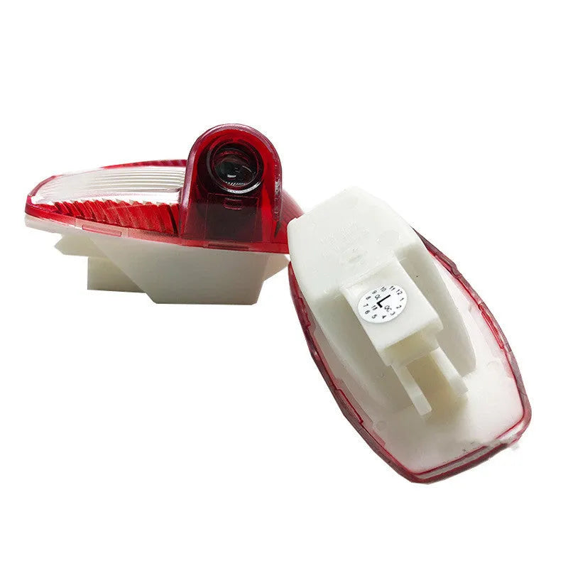 Porsche ghost shadow welcome door light projector with ABS+aluminium housing, physical display colour