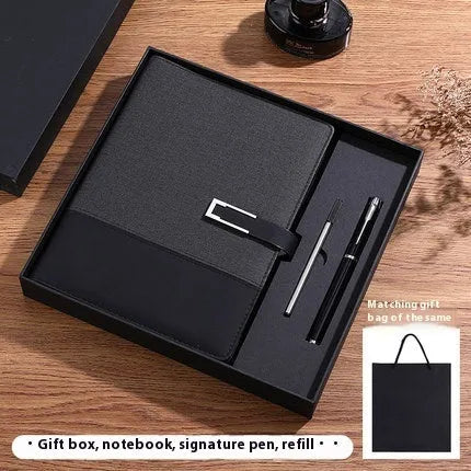 A5 soft leather notebook in business brown colour with wood-free paper pages