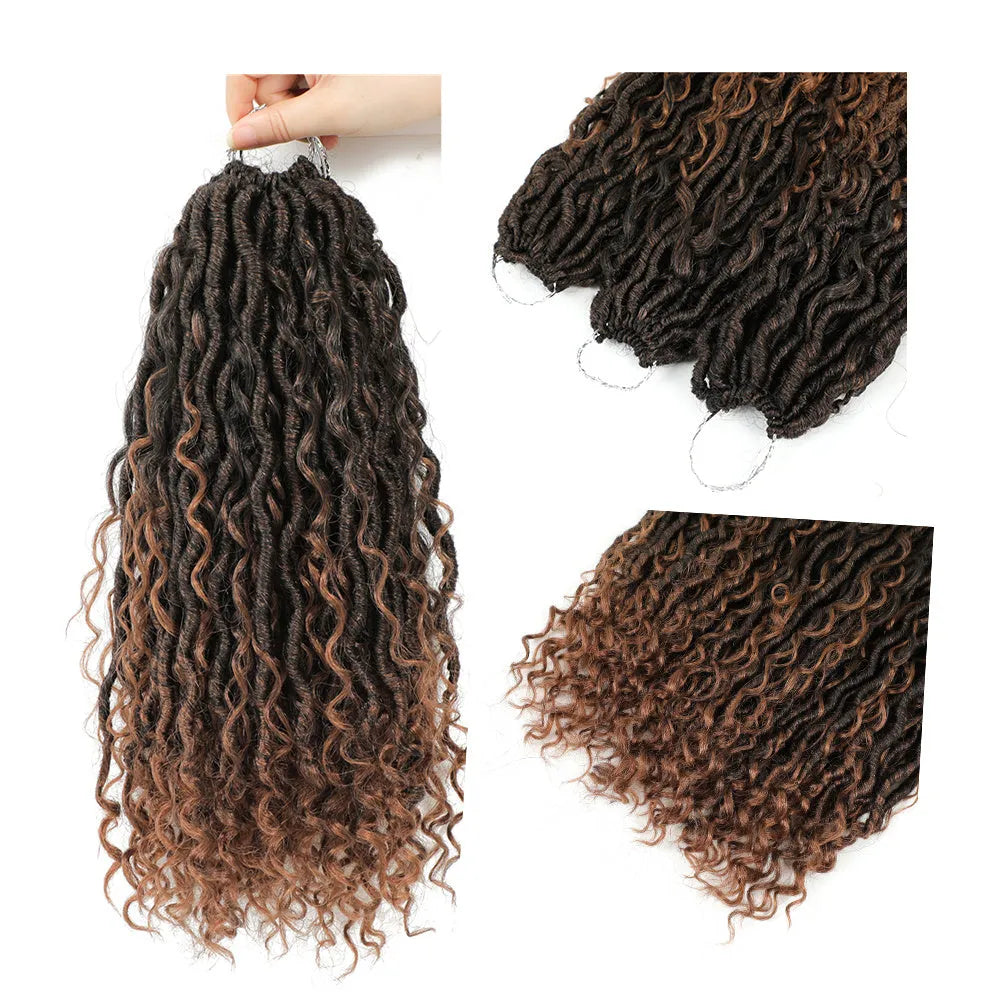 Feizifeizi Concubine chemical fibre dirty braids crochet hair for ladies, 14 inch length, colour option A