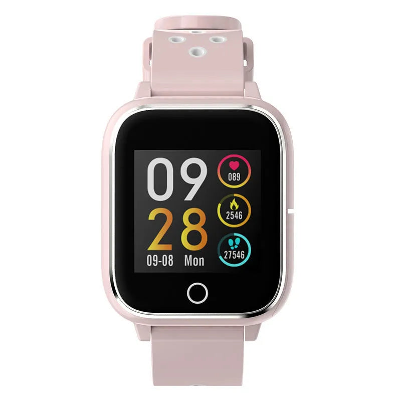 Smart call watch bracelet and TWS headset combo in white with a 1.3-inch screen on a silicone sporty strap