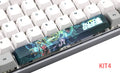 PBT five-sided sublimation keycap set with 6.25U space bar in selected colour kit
