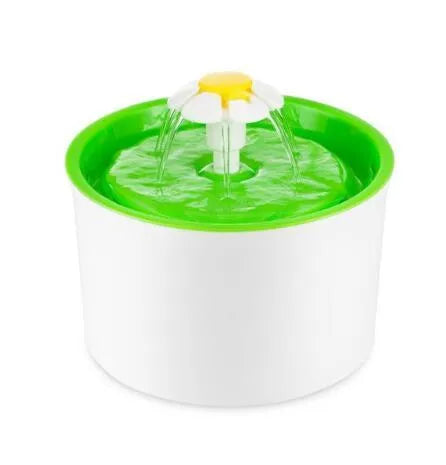 Blue square electric cat water fountain with filter, 19cm, plastic construction