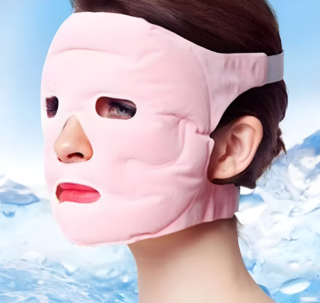 Biological ion light wave face mask with tourmaline polycrystalline composite wafer, 9 mm penetration