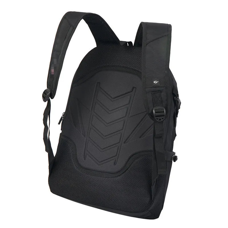 Men's Oxford cloth computer backpack square vertical section with double shoulder straps USB headphone jack